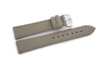 PASEK DO ZEGARKA ALFA SZARY GŁADKI 16MM