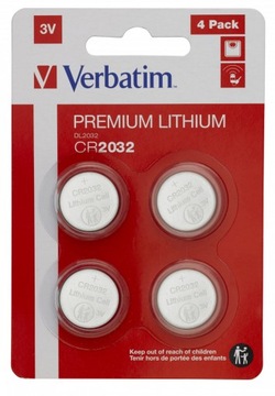Bateria Verbatim CR2032 (4 szt blister)