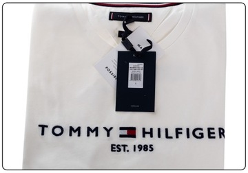 TOMMY HILFIGER KOSZULKA T-SHIRT CORE TOMMY LOGO TEE WHITE r.M