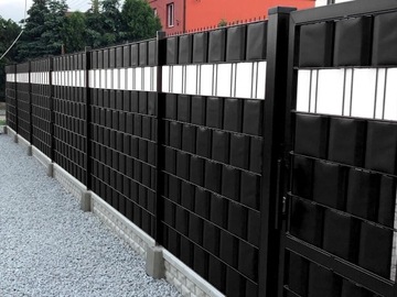 ЛЕНТА ЗАБОРА ПОКРЫТИЕ ПАНЕЛИ ЗАБОРА 19х35 ЧЕРНАЯ