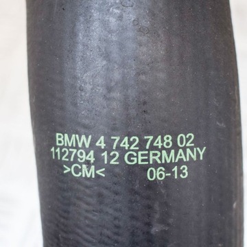 4742748 PRAVÝ PŘÍVOD INTERCOOLER BMW 1 F20 116 D