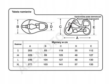 OXFORD POKROWIEC AQUATEX SKUTER MOTOCYKL KUFER XL