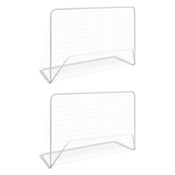 Bramki piłkarskie z siatkami, 2 szt. 182x61x122 c