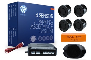 M-TECH SENZOR PARKOVÁNÍ - CP7 BUZZER 4X ČERNÁ