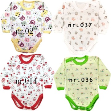 Боди С ДЛИННЫМ РУКАВОМ 100% хлопок ПОЛЬСКИЙ 104 см