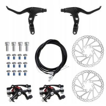 PRZEDNI I TYLNY ZACISK HAMULCOWY HYDRAULICZNY DO ROWERÓW GÓRSKICH DO MTB