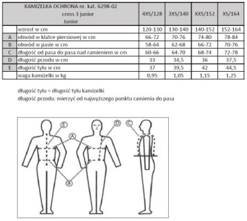 KOMPERDELL, Жилет защитный LEVEL 3 JUNIOR XS/164