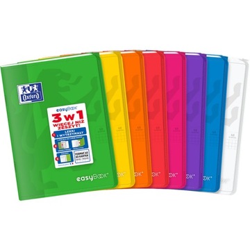 Zeszyt Oxford Easybook A5/60k kratka mix kolorów