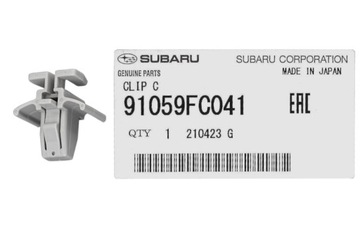 Spinka kołek klips zaczep zderzaka atrapy grill SUBARU FORESTER 91059FC041