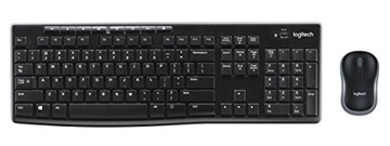 WYPRZ! Powystawowy Zestaw klawiatura i mysz Logitech MK270 czarny QWERTY