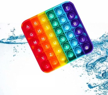 POP IT PUSH BUBBLE антистрессовая обучающая двусторонняя игра