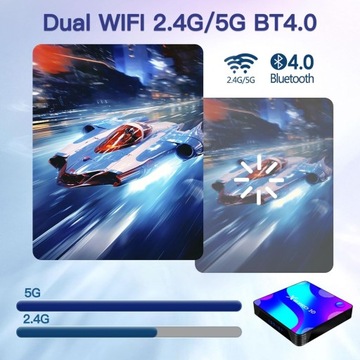 Android TV Box 11.0, Smart Android TV Box, 2 ГБ ОЗУ, 16 ГБ ПЗУ, RK3318, четырехъядерный процессор