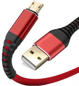 KABEL MICRO USB WZMACNIANY QUICK CHARGE 3.0 3M
