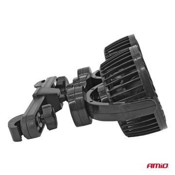 AMiO WIATRAK SAMOCHODOWY WENTYLATOR DO AUTA 12V