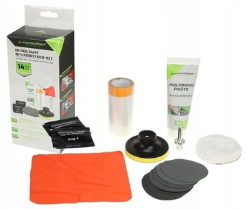 ZESTAW DO RENOWACJI ODNOWIENIA LAMP REFLEKTORÓW USUWA ZMATOWIENIA ODNOWA
