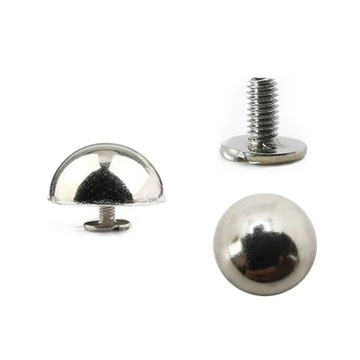 10 шт., металлические куполообразные заклепки, винты, шипы, грибы, панк, пятна, одежда