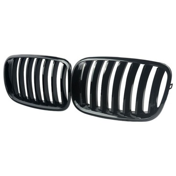 Искусственная решетка в бампере, ЧЕРНЫЙ ГЛЯНЦЕВЫЙ BMW X5 E70 2006-13