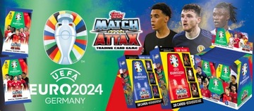 АЛЬБОМ ФУТБОЛЬНЫХ КАРТОЧЕК ЕВРО-2024 TOPPS MATCH ATTAX МЕГА СТАРТОВЫЙ НАБОР