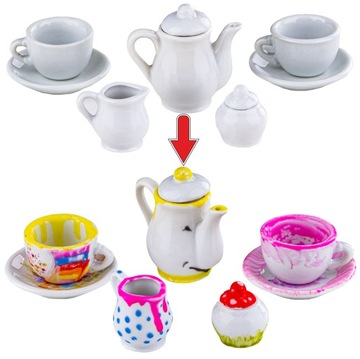 НАБОР ДЛЯ РАСПИСАНИЯ ФАРФОРОВОЙ КЕРАМИКИ ЧАШКИ