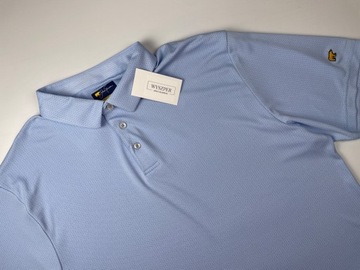 Синяя спортивная рубашка-поло с высоким воротником Jack Nicklaus, размер XL