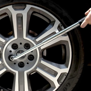 ТЕЛЕСКОПИЧЕСКИЙ КОЛЕСНЫЙ КЛЮЧ 1/2 ФУТА УСИЛЕННЫЙ + НАСАДКИ 17 19 21 23 мм ПРОЧНЫЕ