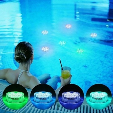 10 светодиодов 4 светодиодных лампы для бассейна Освещение для бассейна ПУЛЬТ ДИСТАНЦИОННОГО УПРАВЛЕНИЯ ПРИСОСКОЙ RGB LED