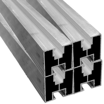 PROFIL MONTAŻOWY PV SZYNA ALUMINIOWA SZEŚCIOKĄTNA 40x40 2200mm 2,20m x4