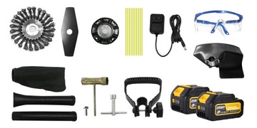 ТРИММЕР + ОБДУВКА ЛИСТ ПЫЛЕСОС XXL КОМПЛЕКТ ДВЕ АККУМУЛЯТОРЫ IMOUM АКСЕССУАРЫ