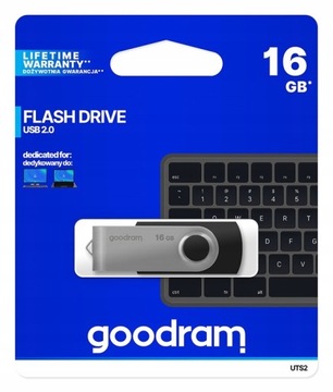 Pendrive 16gb GOODRAM Twister USB 2.0 Czarny