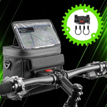 СУМКА ДЛЯ ВЕЛОСИПЕДА VIBIKE ВМЕСТИТЕЛЬНАЯ СУМКА ДЛЯ ТЕЛЕФОНА НА РУЛЕ ВЕЛОСИПЕДА