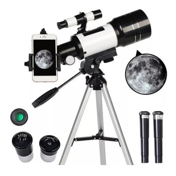 Teleskop astronomiczna teleskop refrakcyjny 70mm z regulowanym statywem