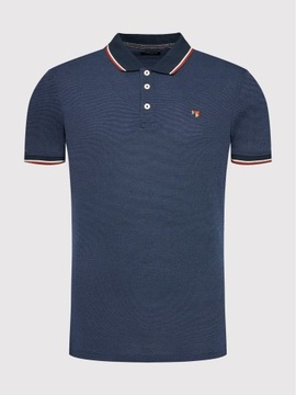 Jack&Jones PREMIUM Polo Bluwin 12169064 Granatowy Regular Fit