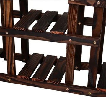 Подставка для цветов, сосна, коричневая.