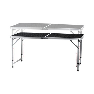 Туристический стол, складной садовый стол, чемодан, 4 стула, 120х60х70см.