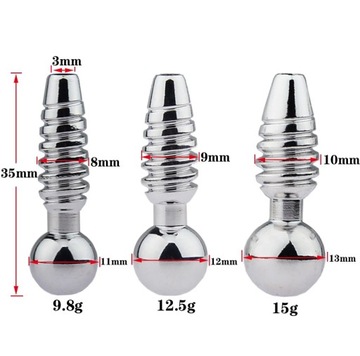 3 sztuk zestaw złota cewki moczowej Dilator 2w1 m