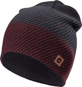 MĘSKA CZAPKA ZIMOWA BEANIE HI-TEC ROLO CZARNA