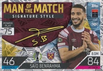 TOPPS_Match Attax UEFA 2022/23_MOTM_Benrahma_430