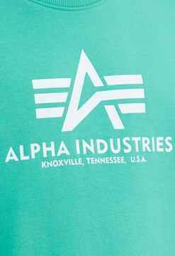 Biela mikina Alpha Industries Basic Sweater atomic green XXL