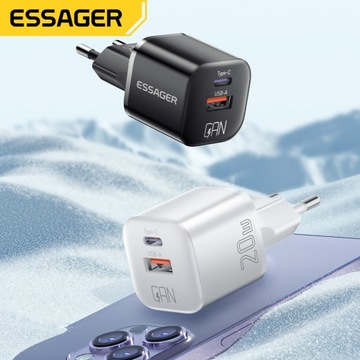 МОЩНОЕ БЫСТРОЕ ЗАРЯДНОЕ УСТРОЙСТВО USB-C CUBE 20 Вт БЛОК ПИТАНИЯ ДЛЯ IPHONE MAINS PD QC