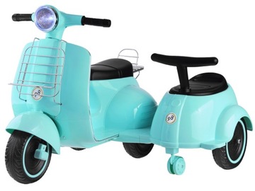 Детский самокат на аккумуляторе + прицеп PA0273