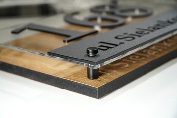 Адресная табличка с номером дома для 3D дома