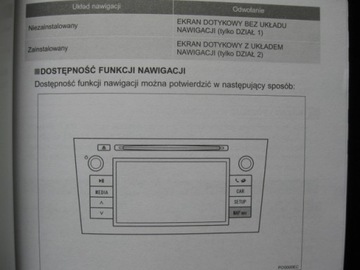 TOYOTA Auris II instrukcja obsługi nawigacji radia TOYOTA obsługa ekranu do