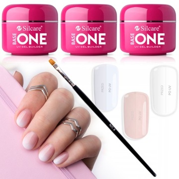 Набор «Бэби-бумер»: 3 базы SILCARE, одна гелевая кисть