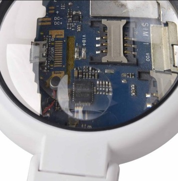 DUŻA SKŁADANA RĘCZNA STOJĄCA LUPA LED USB SZKŁO POWIĘKSZAJĄCE 5X 11X