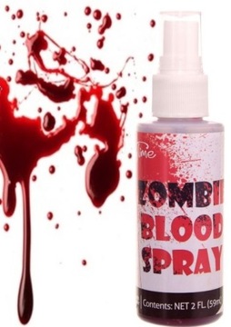 Krew w Spray Wampira Butelka z krwią Czerwona 59ml