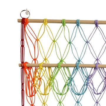 Гамак для хранения мягких игрушек Macrame Mesh Мягкий подвесной красочный органайзер