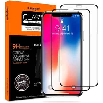 Закаленное стекло Spigen для iPhone 11 Pro/X/XS