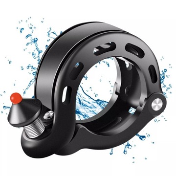Dzwonek rowerowy 100dB do kier. 22,2/25,4/31,8mm mini ROCKBROS LD-Q1 czarny
