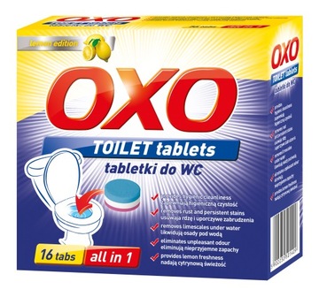 Tabletki do czyszczenia WC OXO lemon 16szt.