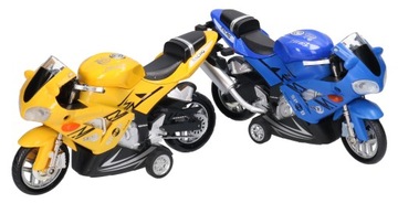 Motocykl z dźwiękiem i światłami, metal, display 7662